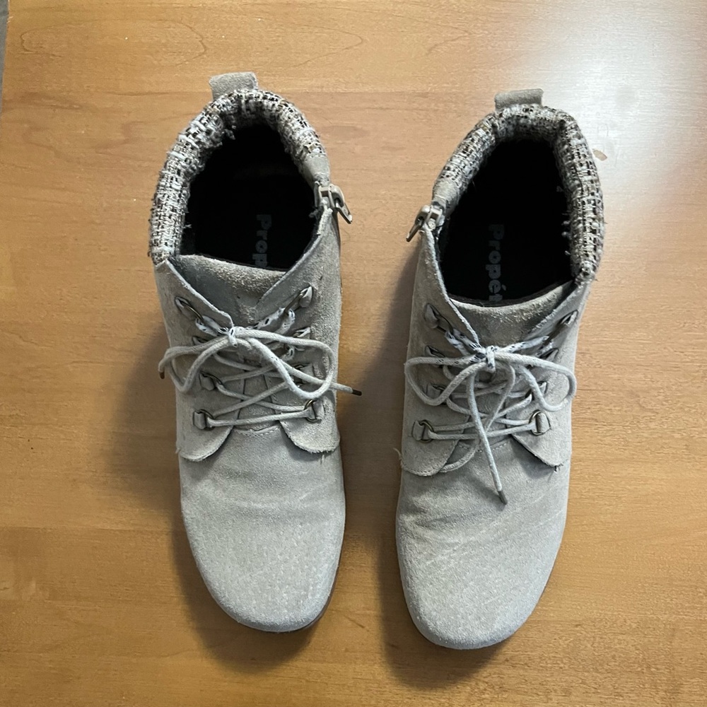 🥾Propet Suede Ankle Boots – Sand | Size 9❄️